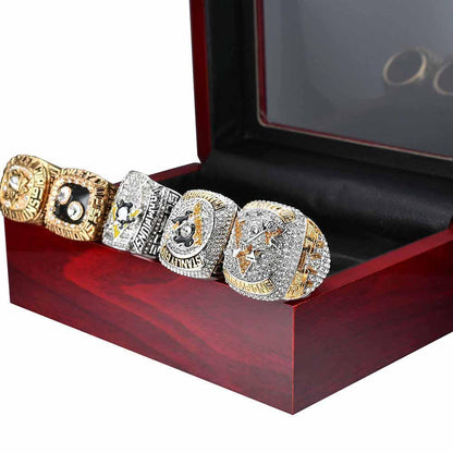 Pittsburgh Penguins Stanley Cup 5 Ring Set (1991, 1992, 2009, 2016, 2017)