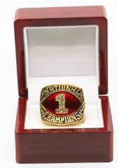 Oklahoma Sooners College Football National Championship Ring (1985)