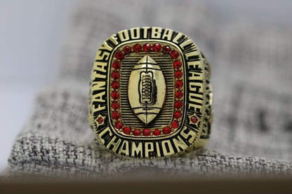 Fantasy Football Championship Ring 18k Yellow Gold Plated (2019) - Premium Series