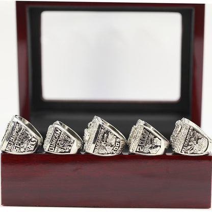 San Antonio Spurs NBA Championship 5 Ring Set (1999, 2003, 2005, 2007, 2014)