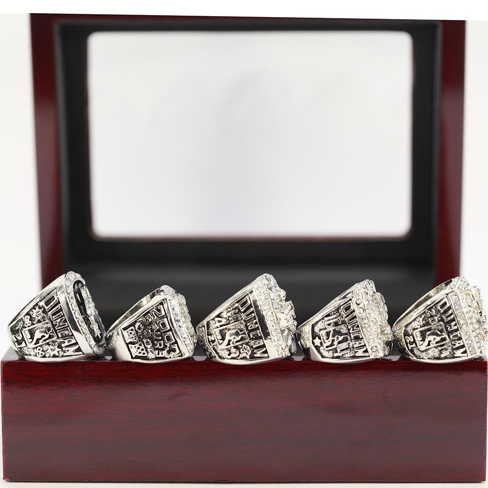 San Antonio Spurs NBA Championship 5 Ring Set (1999, 2003, 2005, 2007, 2014)