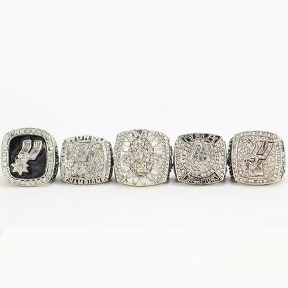 San Antonio Spurs NBA Championship 5 Ring Set (1999, 2003, 2005, 2007, 2014)