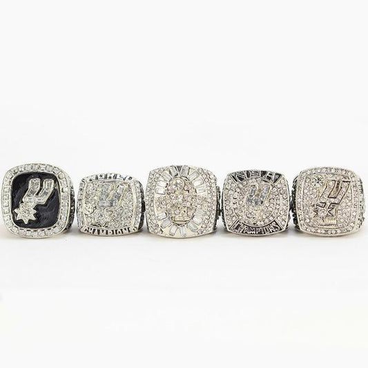 San Antonio Spurs NBA Championship 5 Ring Set (1999, 2003, 2005, 2007, 2014)