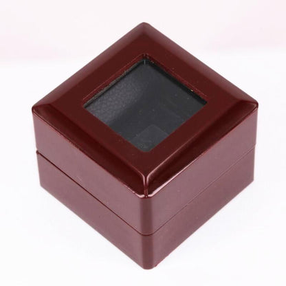 Solid Wooden Box with Clear Display