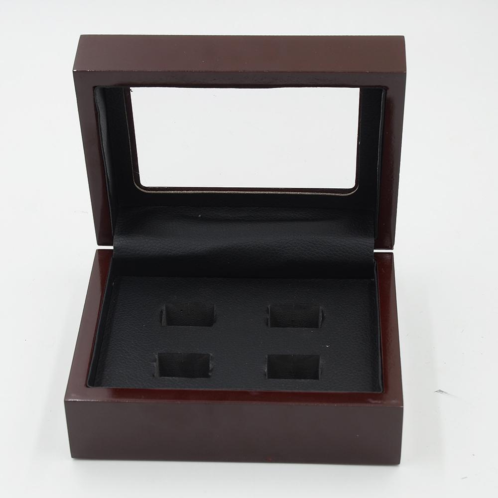 Solid Wooden Box with Clear Display (4 Holes)
