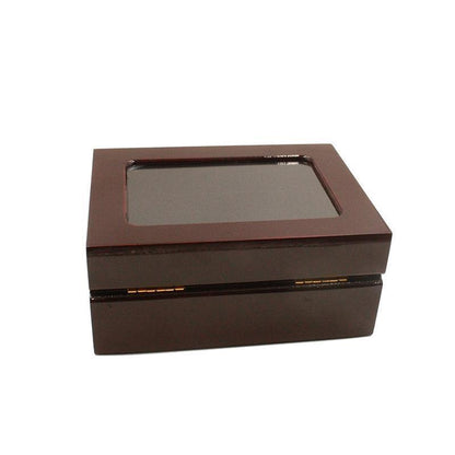 Solid Wooden Box with Clear Display (5 Holes)