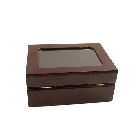 Solid Wooden Box with Clear Display (5 Holes)