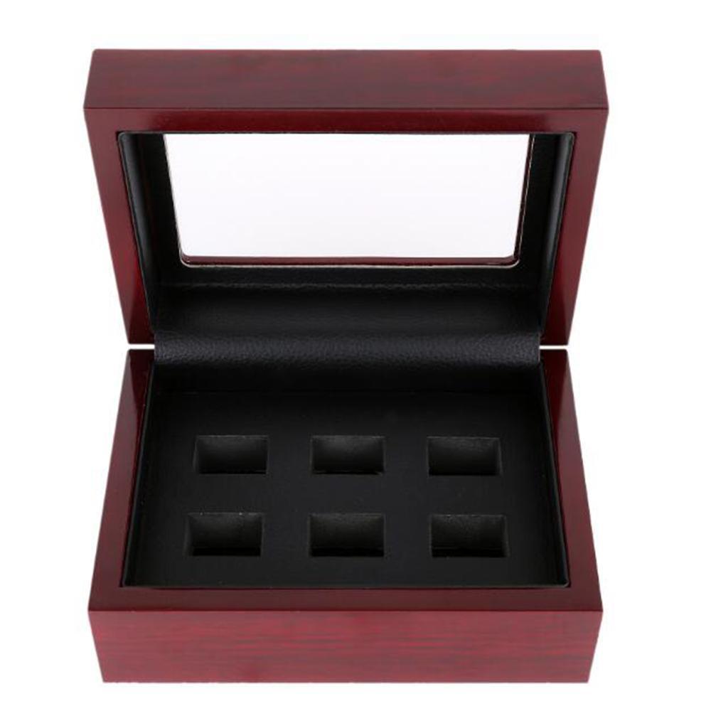 Solid Wooden Box with Clear Display (6 Holes)