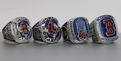 Boston Red Sox World Series Ring Set (2004, 2007, 2013, 2018) - Premium Series