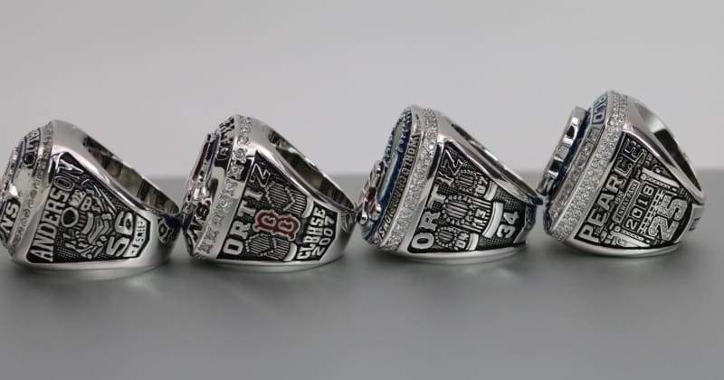 Boston Red Sox World Series Ring Set (2004, 2007, 2013, 2018) - Premium Series
