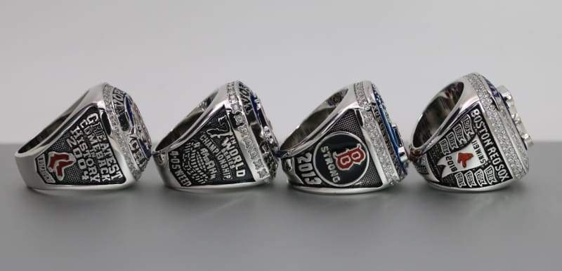 Boston Red Sox World Series Ring Set (2004, 2007, 2013, 2018) - Premium Series