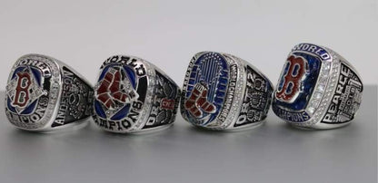 Boston Red Sox World Series Ring Set (2004, 2007, 2013, 2018) - Premium Series
