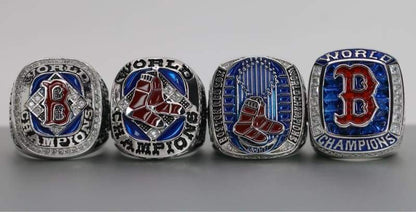 Boston Red Sox World Series Ring Set (2004, 2007, 2013, 2018) - Premium Series