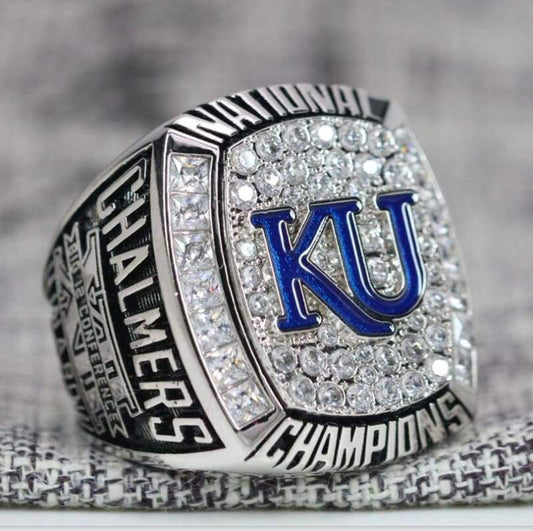 Kansas Jayhawks College Basketball Championship Ring (2008) - Premium Series