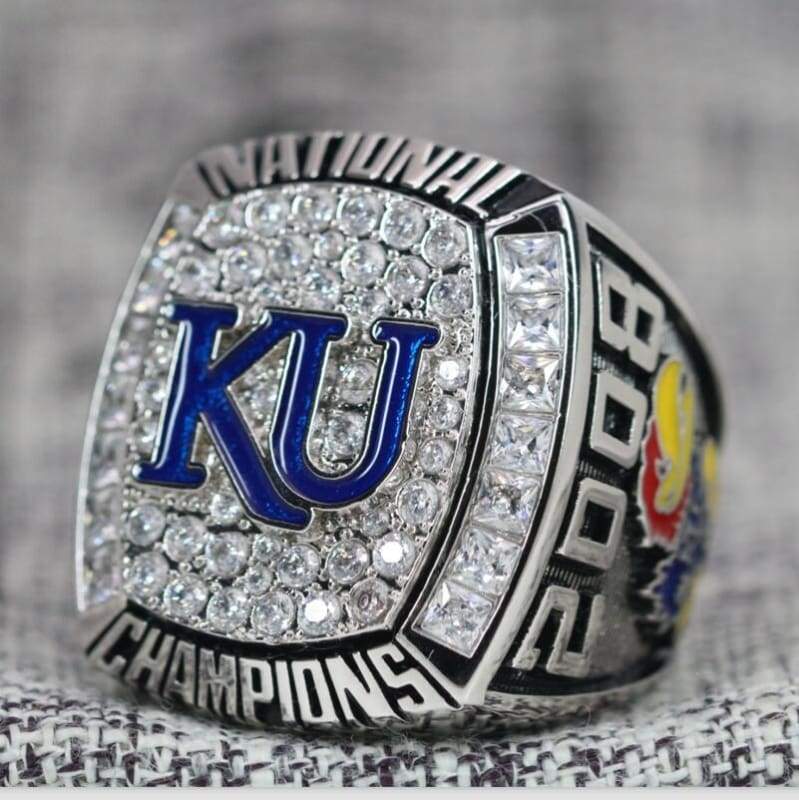 Kansas Jayhawks College Basketball Championship Ring (2008) - Premium Series