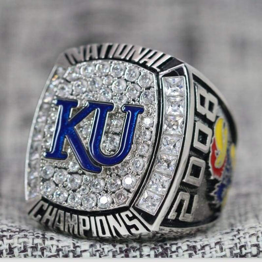 Kansas Jayhawks College Basketball Championship Ring (2008) - Premium Series