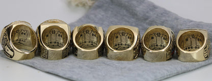 Los Angeles Lakers NBA Championship Ring 6 Ring Set (2000, 2001, 2002, 2009, 2010, Kobe) - Premium Series