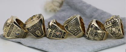 Los Angeles Lakers NBA Championship Ring 6 Ring Set (2000, 2001, 2002, 2009, 2010, Kobe) - Premium Series