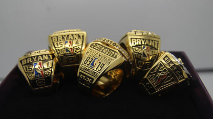 Los Angeles Lakers NBA Championship Ring Set (2000, 2001, 2002, 2009, 2010) - Premium Series