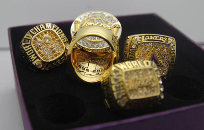 Los Angeles Lakers NBA Championship Ring Set (2000, 2001, 2002, 2009, 2010) - Premium Series