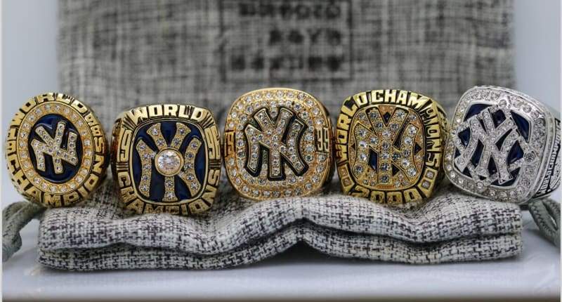 New York Yankees World Series Ring Set (1996, 1998, 1999, 2000, 2009) - Premium Series