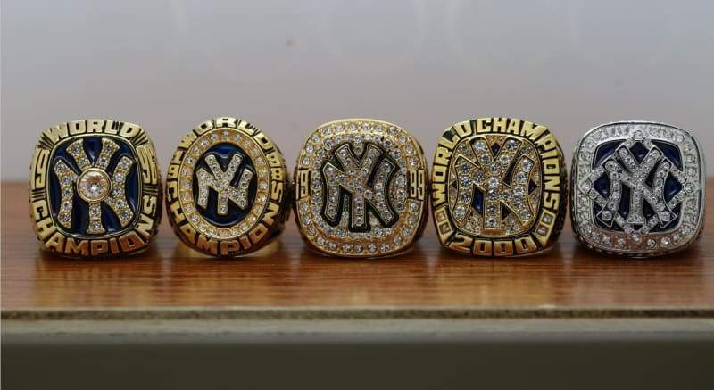 New York Yankees World Series Ring Set (1996, 1998, 1999, 2000, 2009) - Premium Series