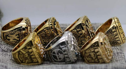 New York Yankees World Series Ring Set of 7 (1977, 1978, 1996, 1998, 1999, 2000, 2009) - Premium Series