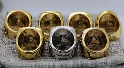 New York Yankees World Series Ring Set of 7 (1977, 1978, 1996, 1998, 1999, 2000, 2009) - Premium Series