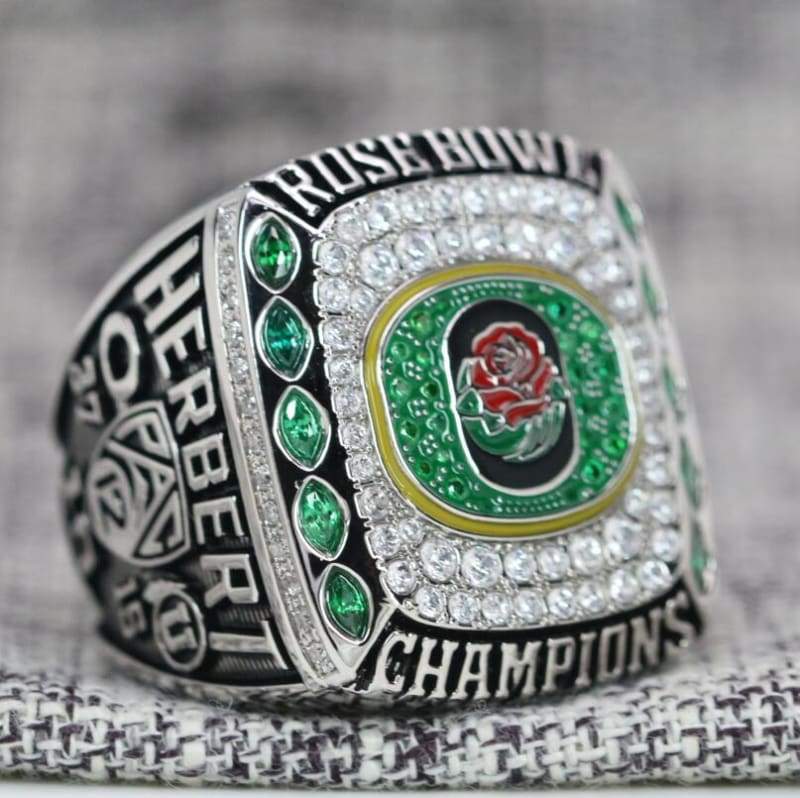 Oregon Ducks College Football Rose Bowl Championship Ring (2019) - Premium Series