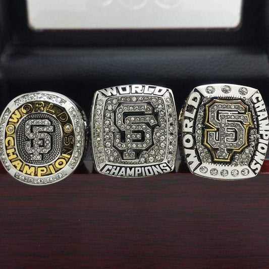 San Francisco Giants World Series Ring Set (2010, 2012, 2014) - Premium Series