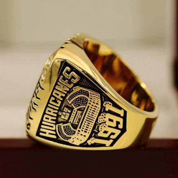 Miami Hurricanes College Football National Championship Ring (1991) - Premium Series